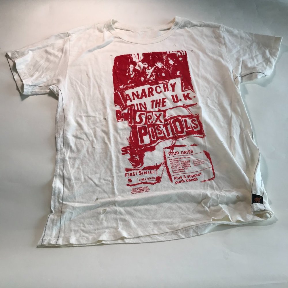 Trunk Ltd. Sex Pistols Women's Distressed Tee LG